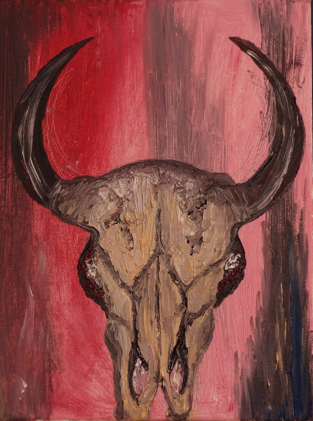 Bull - Oil on canvas by Lavinia Stefanescu, 2017