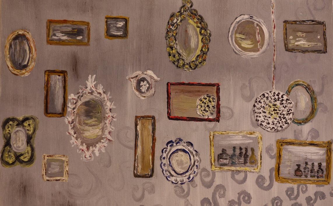 Mirrors -Oil on canvas by Lavinia Stefanescu, 2017